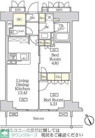 リーフシティ市川 ザ・レジデンスの物件間取画像